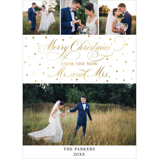 From the New Mr. and Mrs. Flat Holiday Photo Cards